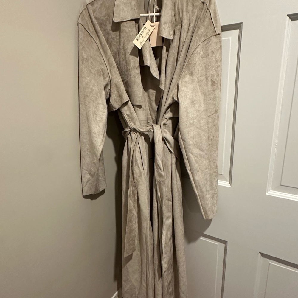 Blank NYC Free People Vegan Trench Collab NWT XL